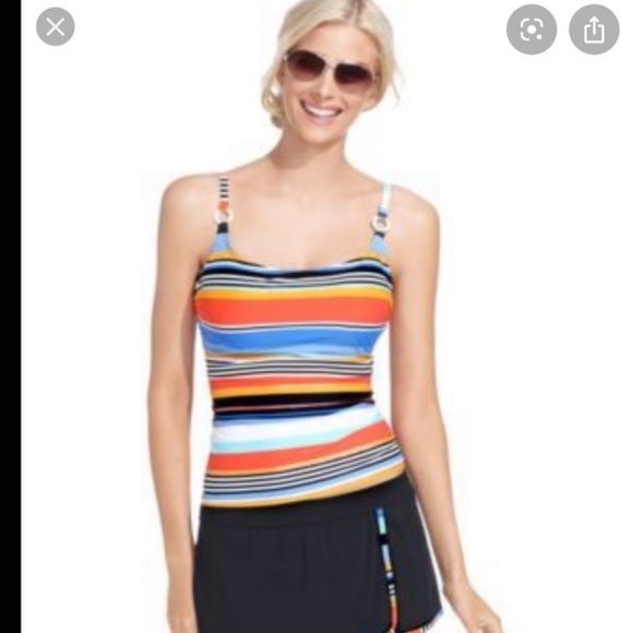 Captiva Striped Tankini Swimwear - Picture 1 of 7